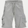Мъжки къси панталони Jack Jones - 12269386 - Полиестер - Сив - Сив Jack  Jones