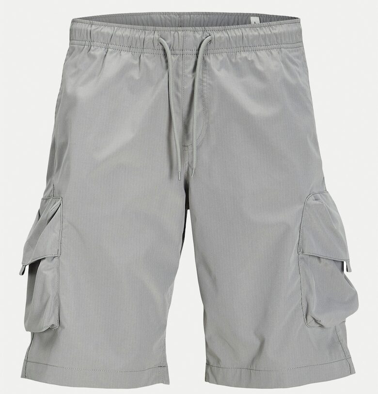 Мъжки къси панталони Jack Jones - 12269386 - Полиестер - Сив - Сив Jack  Jones