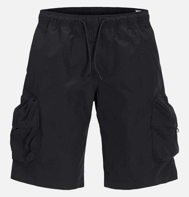 Мъжки къси панталони Jack Jones - 12269386 - Полиестер - Черни - Черен Jack  Jones