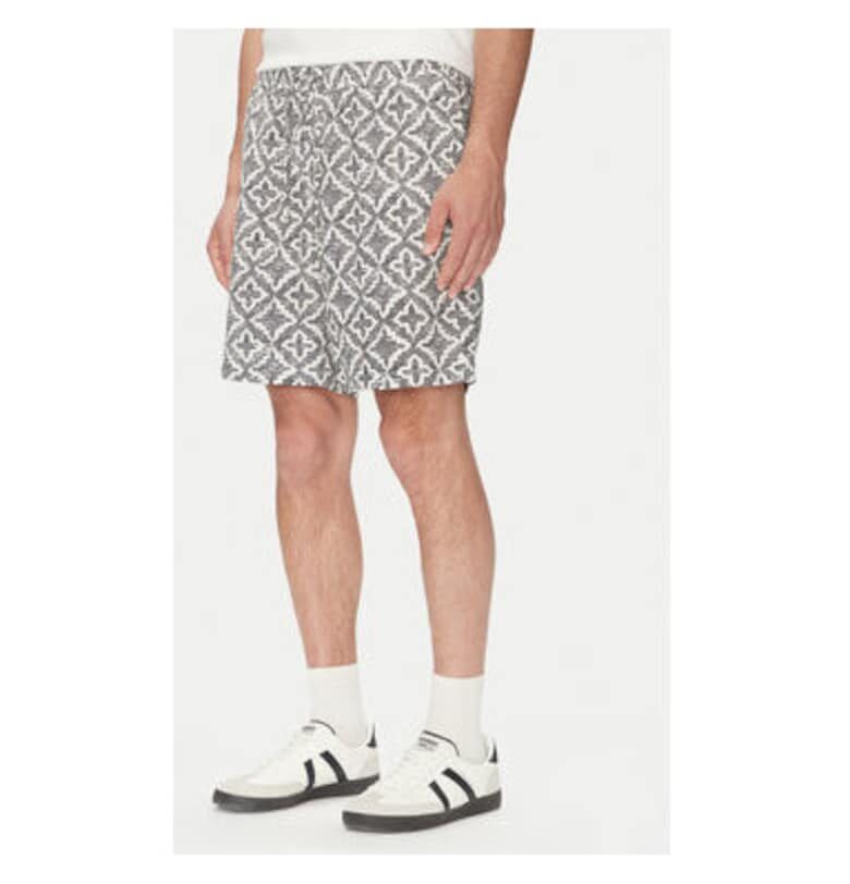 Мъжки къси панталони Jack Jones - 12277620 - Памук/Вискоза - Сив - Сив Jack  Jones