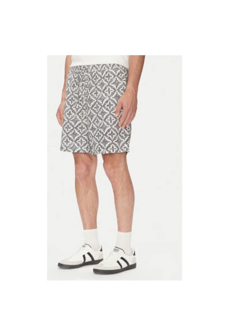 Мъжки къси панталони Jack Jones - 12277620 - Памук/Вискоза - Сив - Сив Jack Jones