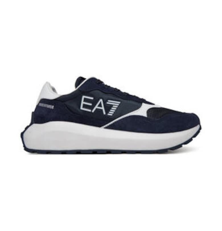 Мъжки маратонки - Emporio Armani  син - текстил EA7