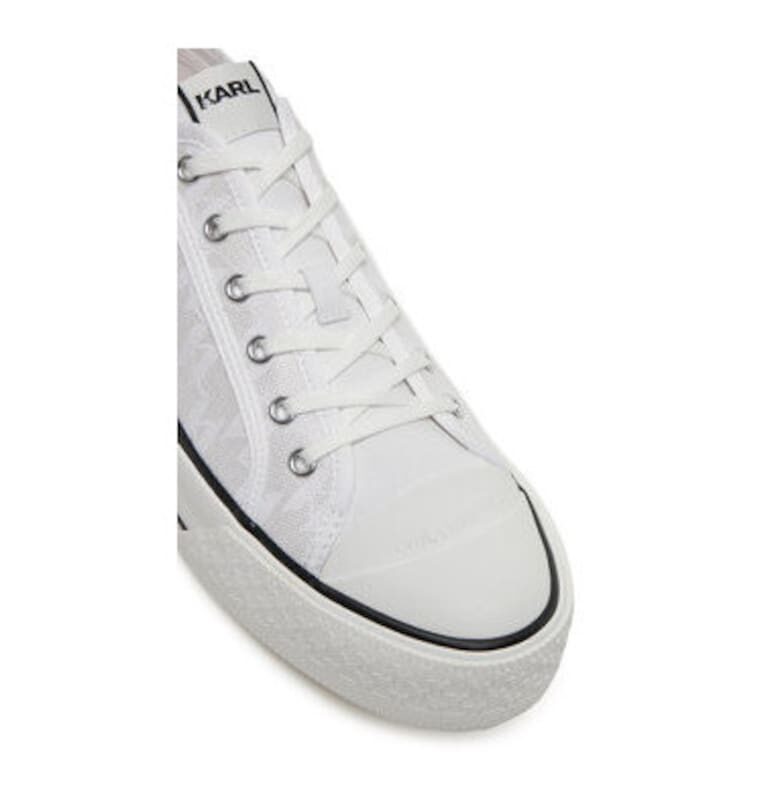 Мъжки маратонки - KL50425 -  Текстил - Бели Karl Lagerfeld