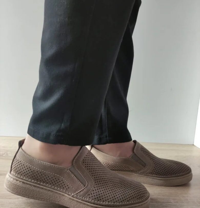 Мъжки обувки  B69-320 - Перфорирани - Бежови GORETTI