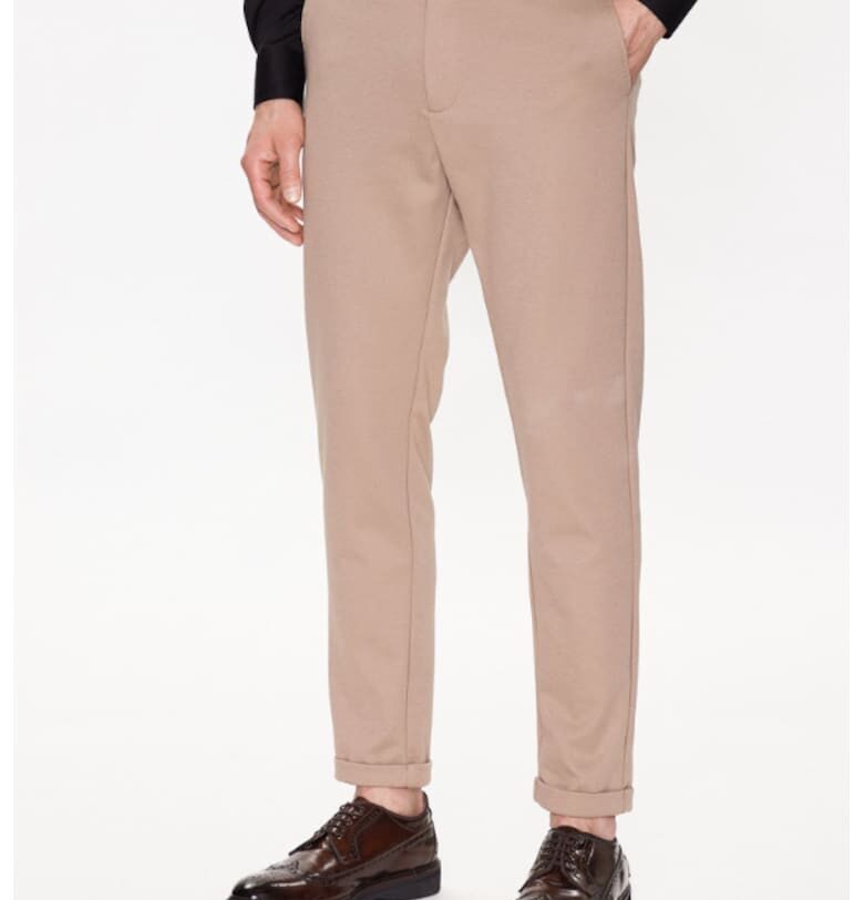 Мъжки панталон -  301546528 - Полиестер - Бежов LINDBERGH