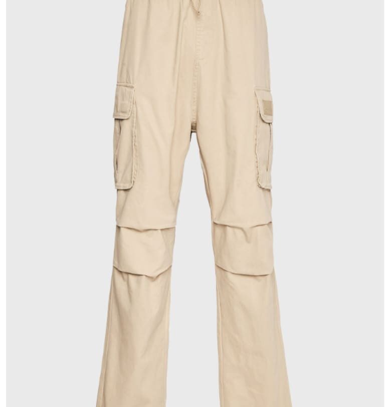 Мъжки панталон -  301964445 - Памук - Бежов Karl Kani