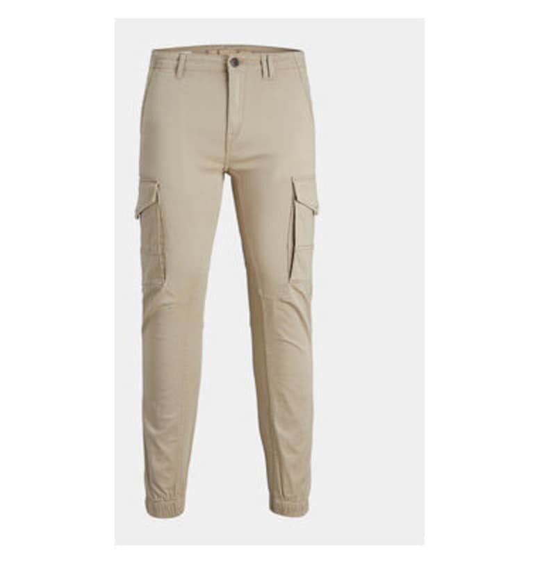 Мъжки панталон -  303593957 - Памук/Памук - Бежов - Бежов Jack and Jones