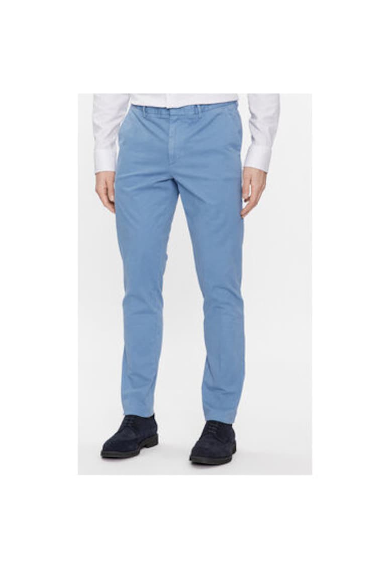 Мъжки панталон - 303642259 - Памук - Син - Син BOSS