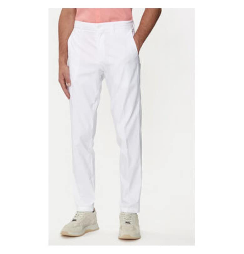 Мъжки панталон -  303675288 - Полиестер - Бял - Бял BOSS