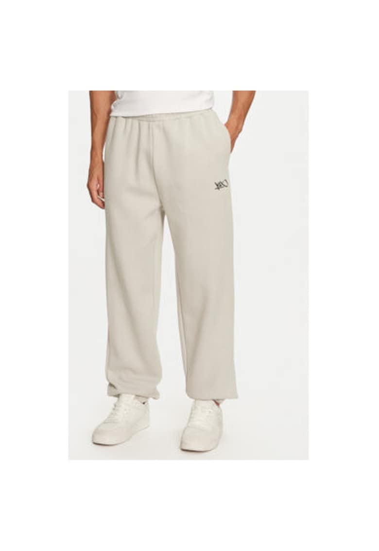 Мъжки панталон - 304505157 - Памук/Полиестер - Сив - Сив K1X