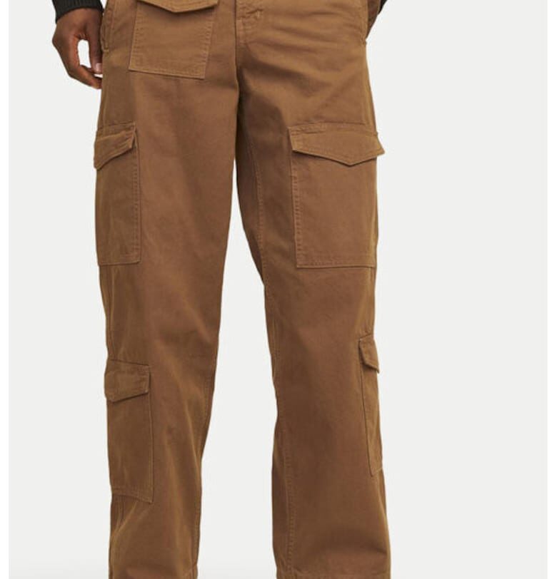 Мъжки панталон -  304599132 - Памук - Кафяв Jack and Jones