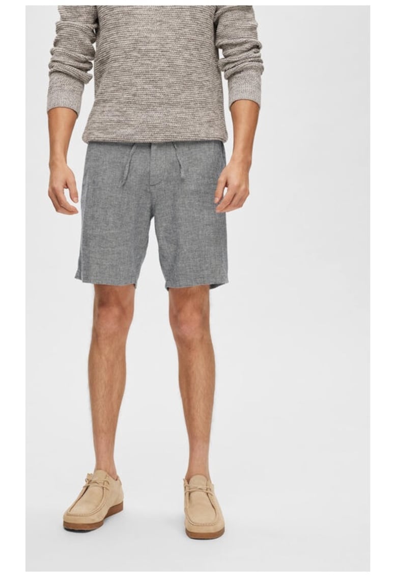 Мъжки панталон - 42982 - Памук - Сив Selected Homme