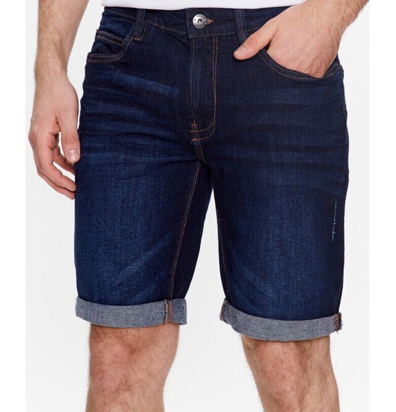 Мъжки панталон -  90694 - Памук - Син Indicode