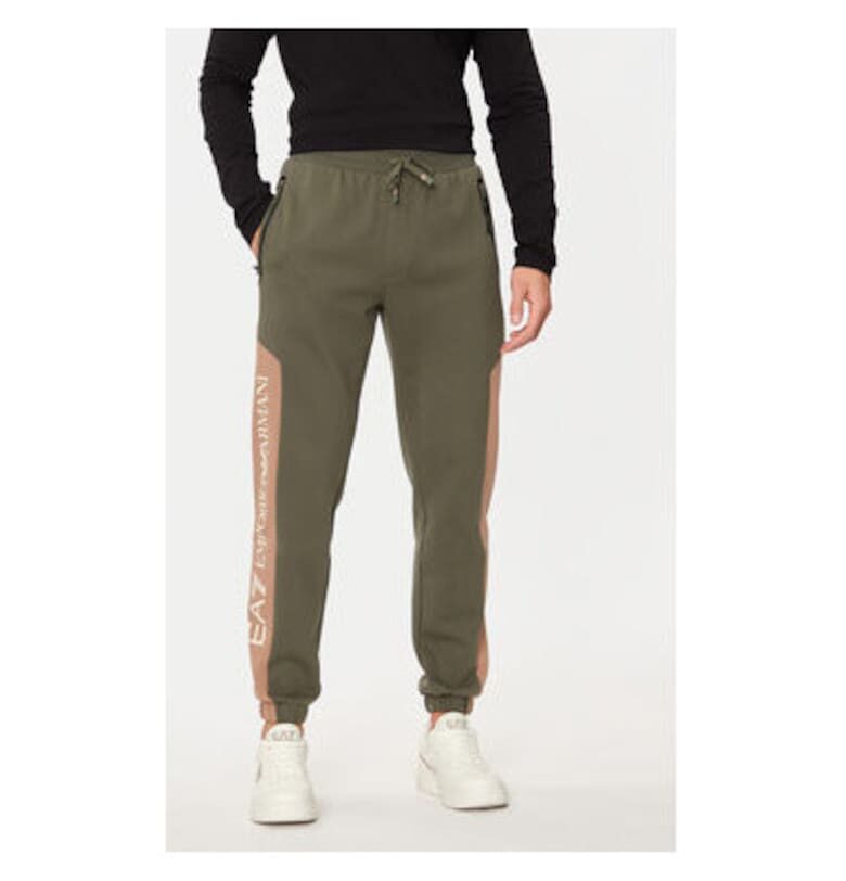 Мъжки панталон - Emporio Armani  304212314 - Памук - Зелен EA7