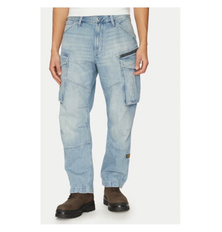 Мъжки панталон G Star Raw - D26149-D788 - Памук - Син - Син G-Star RAW