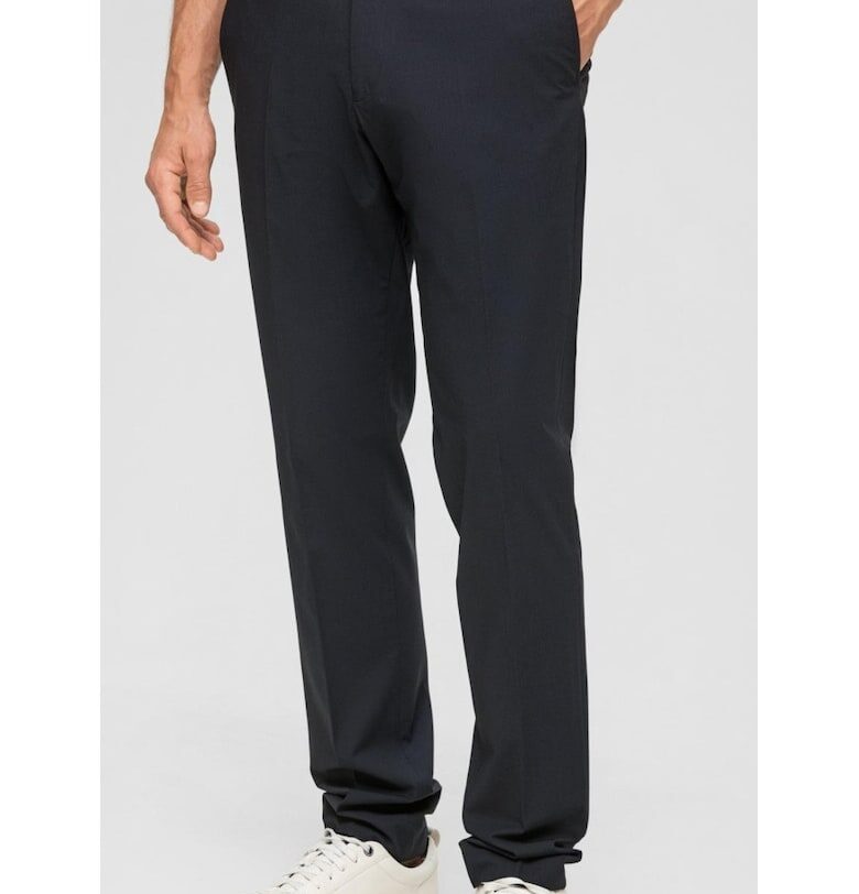 Мъжки панталон за костюм  с нормална кройка - Тъмно морско синьо sOliver BLACK LABEL