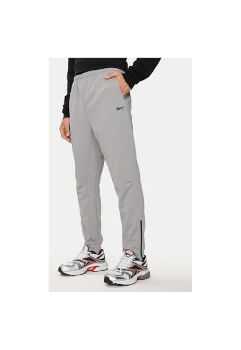 Мъжки панталони - 304552472 - Полиестер - Сив - Сив Reebok