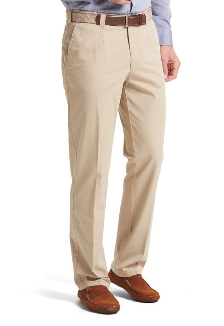 Мъжки панталон - Monza 5401 - бежов - ниска талия Meyer