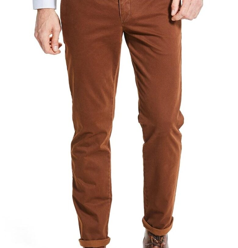 Мъжки панталони -  Ventus 6647 - тухленочервен - Кафяв W Wegener