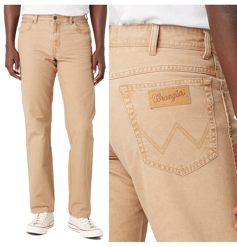 Мъжки панталони - Wrangler  модел 821 - прави - бежови - W32 L34 Texas