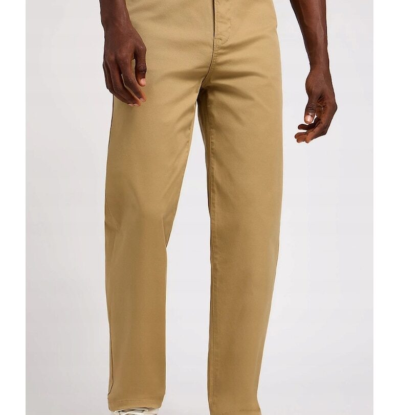 Мъжки панталони -  памук/еластан - кафяв - Кафяв Lee