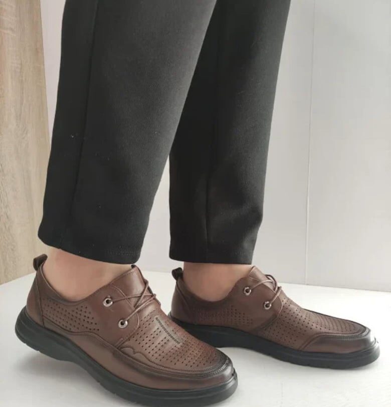 Мъжки перфорирани обувки Mels 883L-17 Кафяви - Кафяви DOGATI