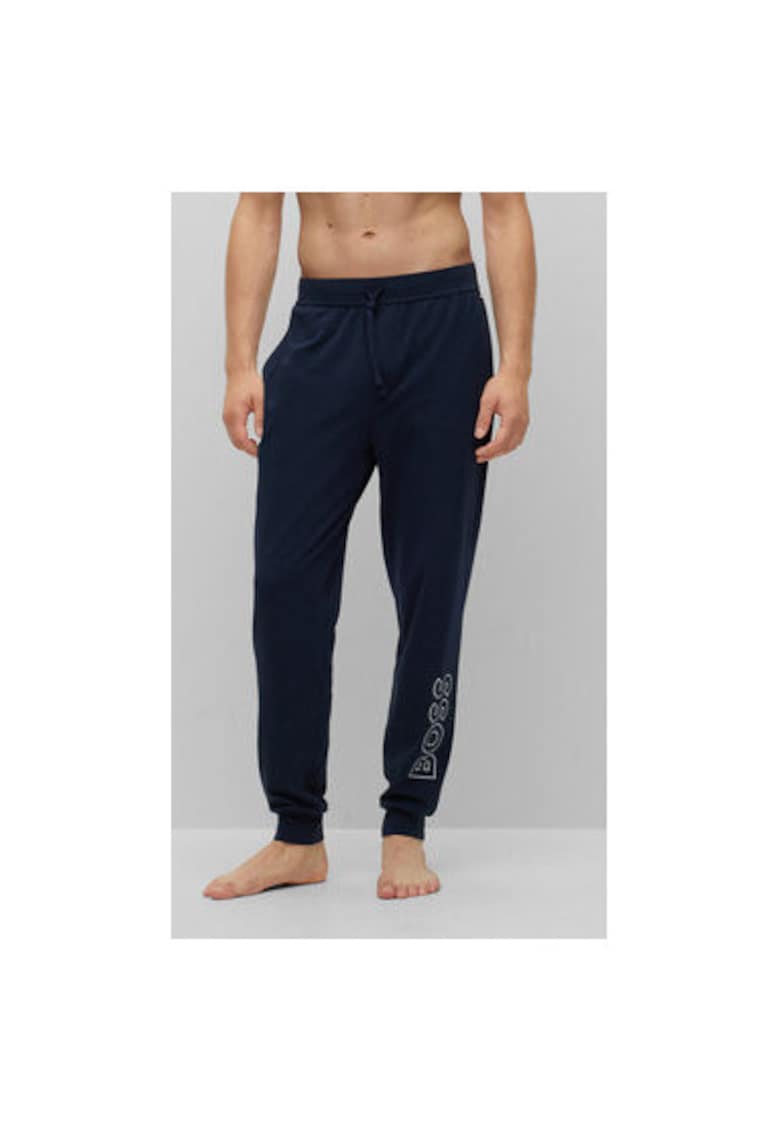 Мъжки пижамен панталон - 302480265 - Памук - S INTL - Син BOSS