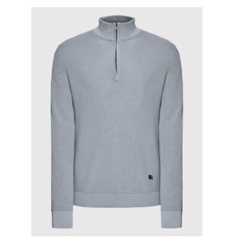 Мъжки пуловер -  300782743 - Памук - Сив - Сив BLEND