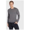 Мъжки пуловер -  301461333 - Памук - Сив - Сив BOSS