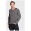 Мъжки пуловер - 301461425 - Вълнен - Сив - Сив BOSS