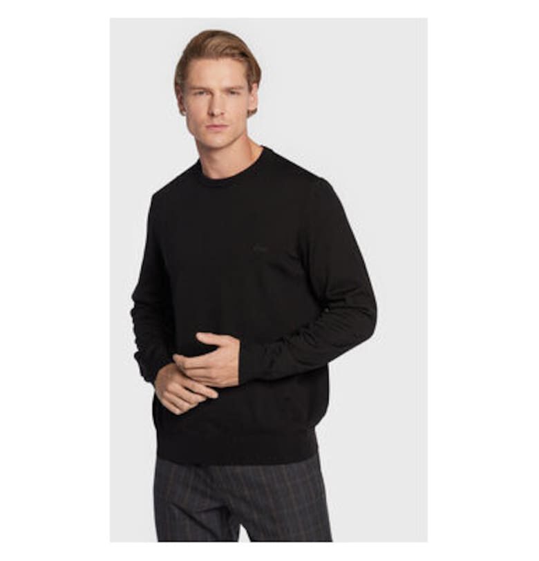 Мъжки пуловер -  301462057 - Вълнен - Черен - Черен BOSS