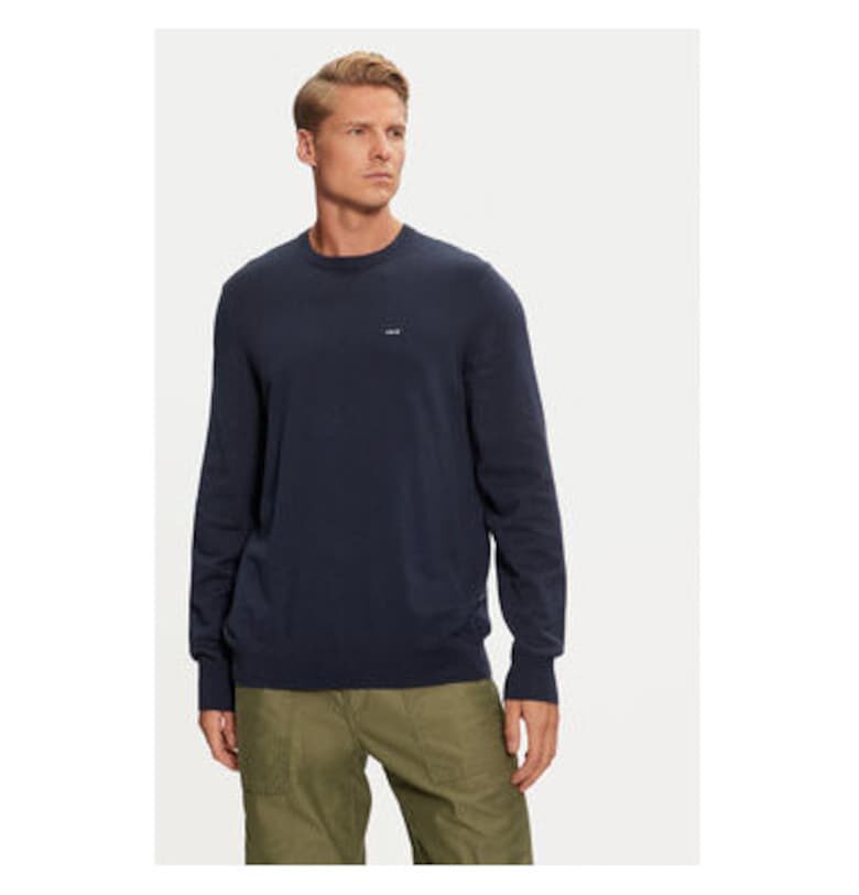Мъжки пуловер -  304236853 - Памук - XS INTL - Син Levis