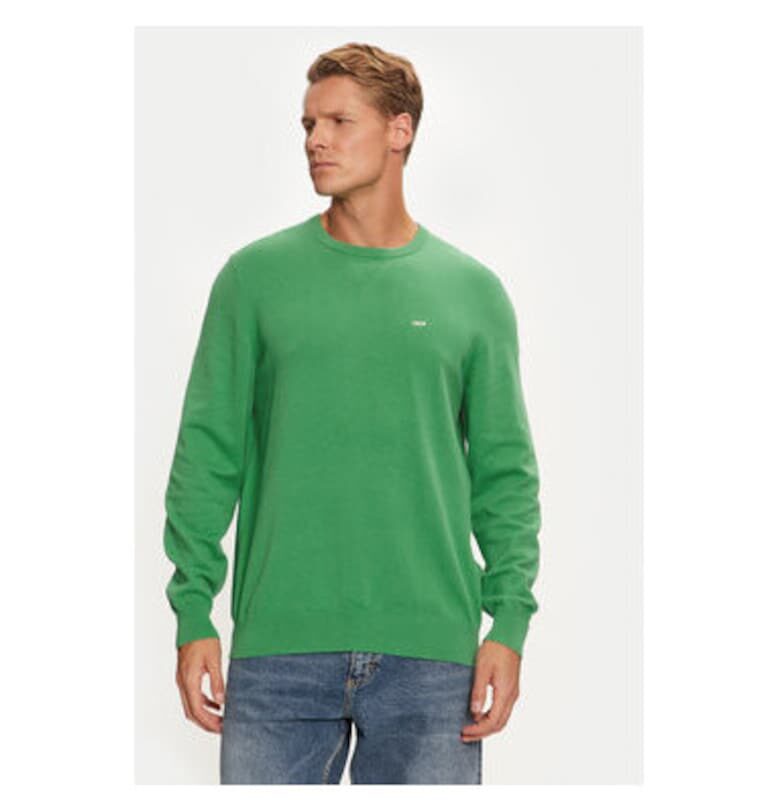 Мъжки пуловер -  304236877 - Памук - Зелен - Зелен Levis