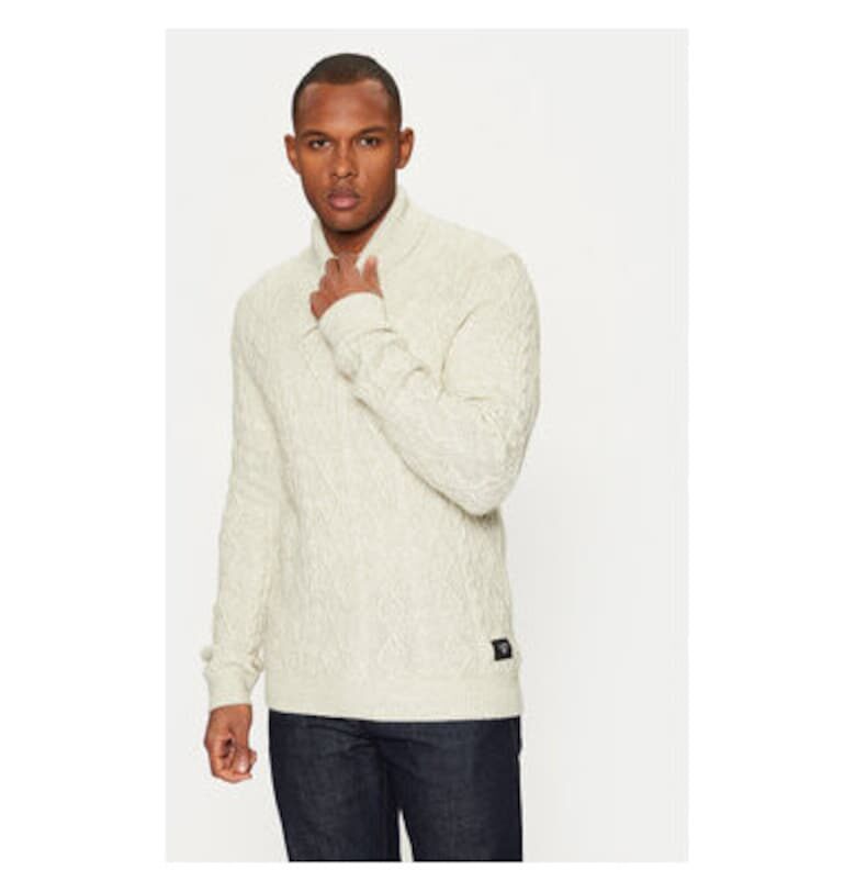 Мъжки пуловер -  304370458 - Памук/Вълна - Бежов - Бежов sOliver