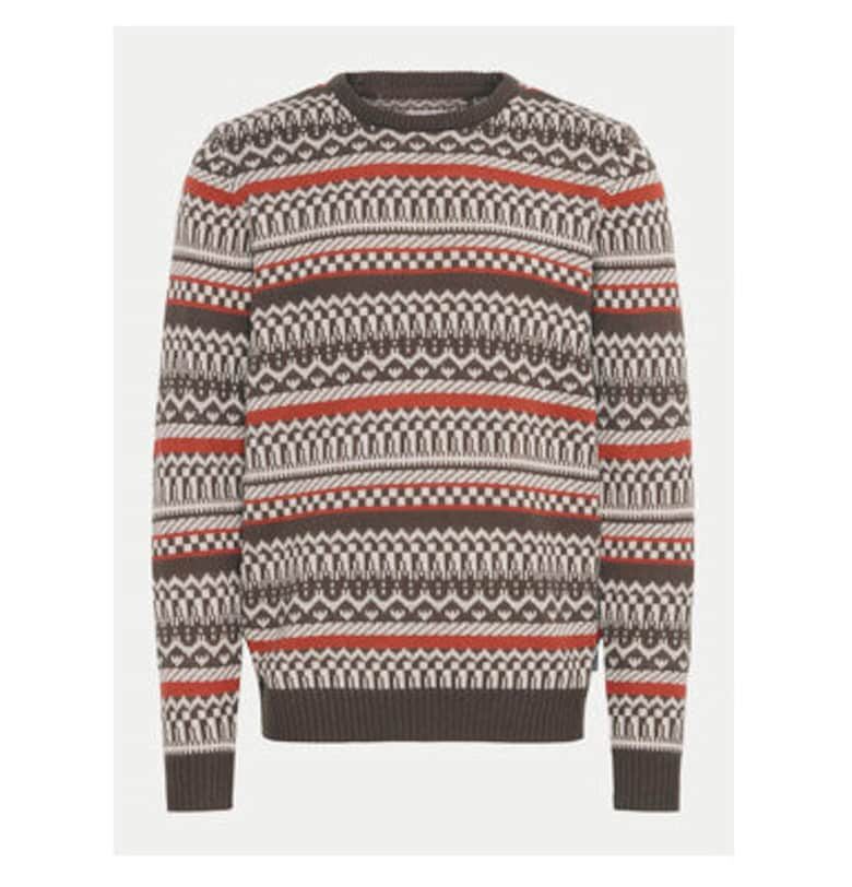 Мъжки пуловер -  304398612 - Акрил - Кафяв - Кафяв BLEND