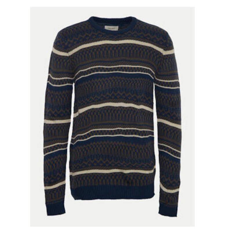 Мъжки пуловер -  304398643 - Акрил - Син - Син BLEND