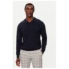 Мъжки пуловер -  304584930 - Вълнен - 45687 - Син Lacoste