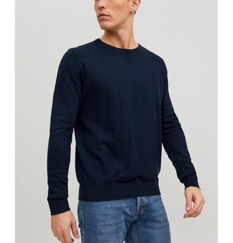 Мъжки пуловер -  32825 - памук - тъмносин Jack  Jones