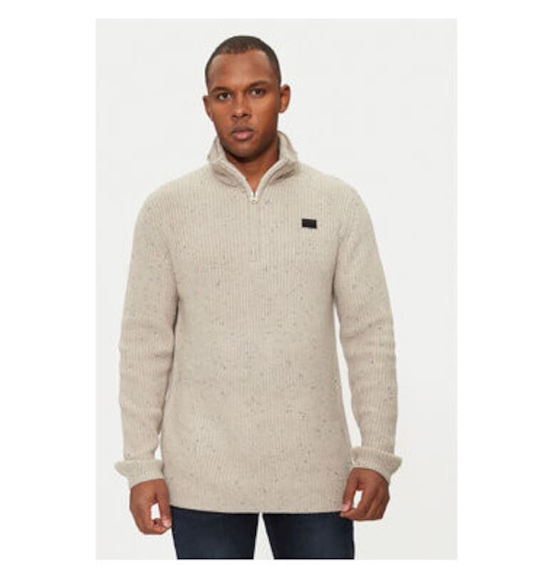 Мъжки пуловер - G Star Raw - 304421983 - Полиамид/Вискоза/Вълна - Бежов - Бежов G-Star RAW