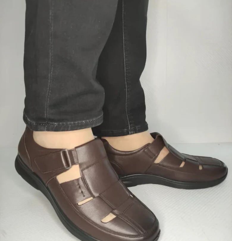 Мъжки сандали  232706 Тъмнокафяви - Кафяви Mels