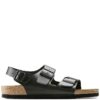 Мъжки сандали -  Milano Bs - Кожени - Черен Birkenstock