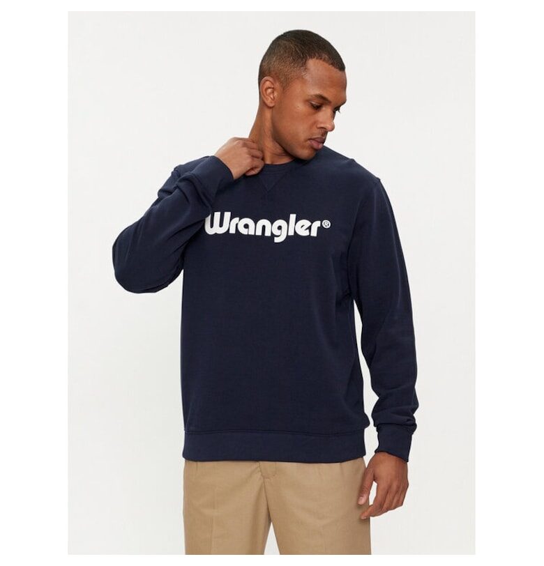 Мъжки спортен суичър -  594275 - Екрю - Памук Wrangler