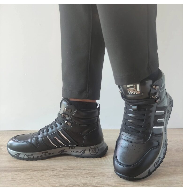 Мъжки спортни ботуши  I011 Черен FRANCO GERARDO