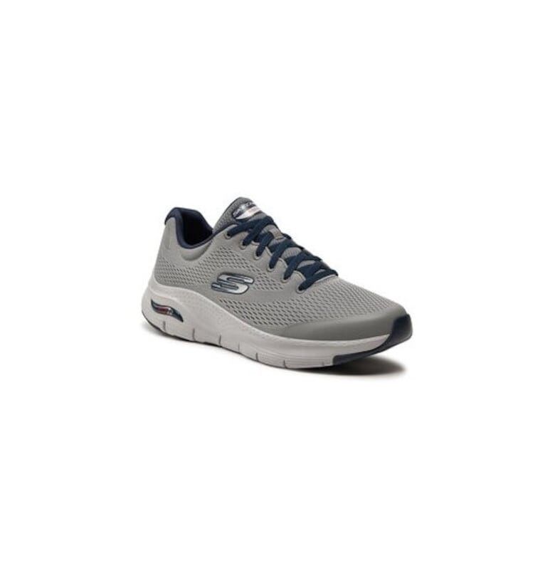 Мъжки спортни обувки  209071313 - Текстил - Сив Skechers