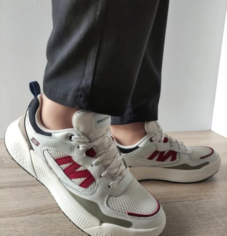 Мъжки спортни обувки  211007 бяло-кремави - 39.5 Skechers