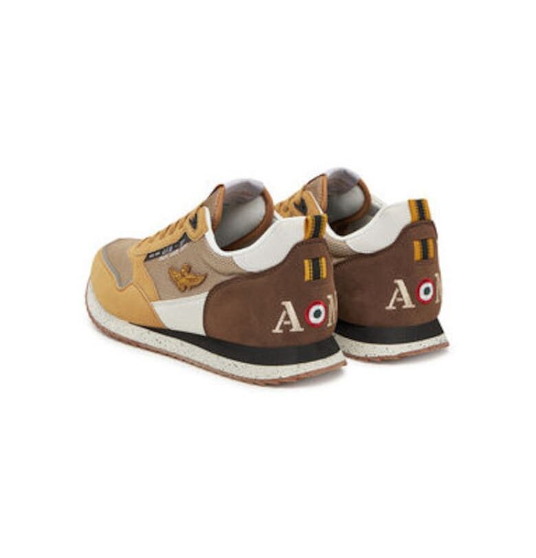 Мъжки спортни обувки - 251SC288CT3545 -  Естествена кожа Aeronautica Militare