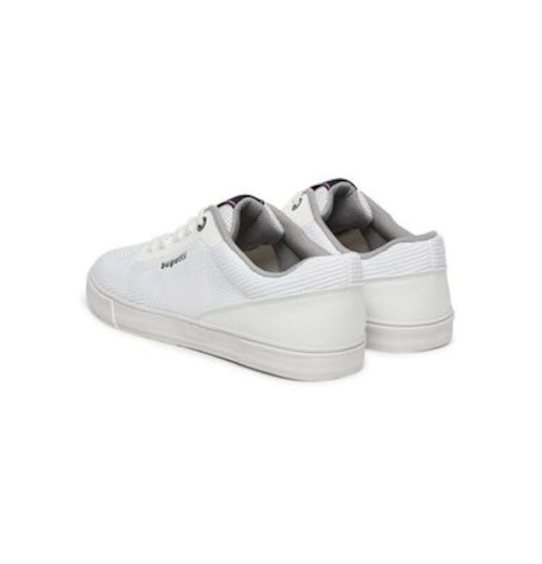 Мъжки спортни обувки - 321-ASS01-6900 -  Текстил - Бели Bugatti