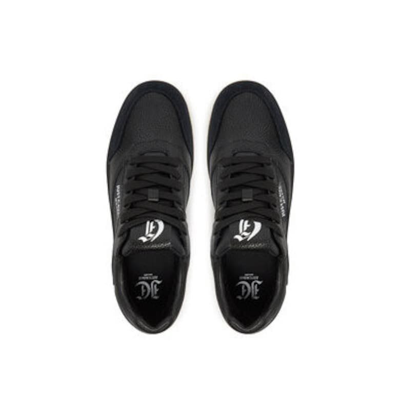 Мъжки спортни обувки - 78QA3SM8 ZPA90 -  Естествена кожа - Черен JUST CAVALLI