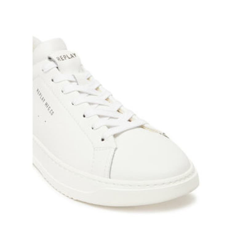 Мъжки спортни обувки - GMZ3R .000.C0046L -  Естествена кожа - Бял Replay