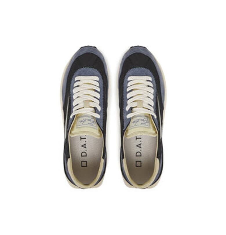 Мъжки спортни обувки - M421-AT-NY - DATE - Естествена кожа - Черен DATE